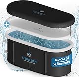 Eishelden Premium ovales Eisbad (130 cm) XL Komplettset - Kältetherapie für...