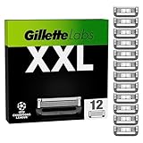 Gillette Labs Rasierklingen für Männer, 12 Original Ersatzklingen, Klingen...