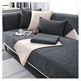 CJJZFO Sofa Überzug Weiche Chenille Sofabezug: Hund Katze Sofaschoner Anti...