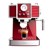 Cecotec Express-Kaffeemaschine Power Espresso 20 Tradizionale Light Red, 1350 W,...