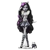 Monster High-Puppe Clawdeen Wolf in Schwarzweiß, Reel-Drama-Sammlerpuppe,...
