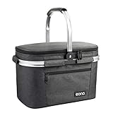 Amazon Brand – Eono Picknickkorb 22L, isolierter Korb, Kühltasche für den...