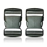 BOB-KRAFT - 2 x 40mm Steckschnalle, Steckverschluss, Kunststoff Klickverschluss,...