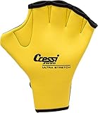 Cressi Unisex Erwachsene Swim Gloves Schwimmhandschuhe, Gelb, Small