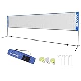 LARMNEE Badminton Netz, 5 m Volleyballnetz, Federballnetz,...