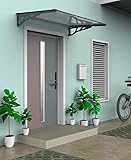 SCHARTEC Aluminium-Vordach als Haustürvordach in 100, 120 oder 150 cm |...