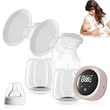 Anluomania Elektrische Milchpumpe, Doppelmilchpumpe Wiederaufladbare, Milchpumpe...