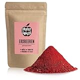 Erdbeer Fruchtpulver: 100g Erdbeeren gefriergetrocknet und fein gemahlen –...