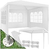 tectake® Pavillon 3x3 m, Zelt groß, wasserdicht, für Garten und Camping,...