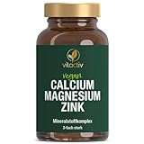 VITACTIV Calcium Magnesium Zink Tabletten - Mineralkomplex hochdosiert für...