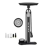 CLOLOP Fahrradpumpe Fahrrad Standpumpe mit Manometer,Fahrradpumpen mit Presta...