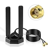 Eightwood WiFi 6E Antenne 2.4g/5g/5.8g/6g WLAN Signal Verstärker Tri-Band...