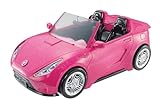 Barbie-Puppe und Auto, Barbie-Auto in glänzendem Pink, Cabrio-Auto mit...