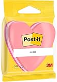 Post-it 2007H Haftnotiz Würfel Stanzformen, 70 x 70 mm, Herz, dreifarbig, 225...
