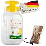 GARDIGO® Fliegenfalle mit Lockstoff I Fliegenabwehr Terrasse I Made in Germany...