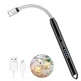 Feuerzeug Elektrisch,USB Aufladbares Elektro LED-Display Stabfeuerzeug...