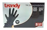 MC-Trend 100 Stück TPE Einweg Handschuhe Schwarz Einmalhandschuhe puderfrei...