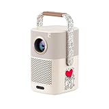 Outdoor-Projektor mit WLAN und Bluetooth [Eingebauter Akku & Sound von JBL &...