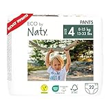 Eco by Naty Baby Windeln Pants - umweltfreundliche Premium-Bio Höschenwindeln...