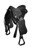 A&M Reitsport Baumloser Wanderreit Sattel Liberty Schwarz + Fender + Steigbügel...