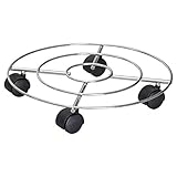 Wagner Pflanzenroller Chrome Ø 35 x 6,5 cm I Pflanzenroller für Innenbereich,...