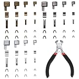 SZSLMY Reißverschluss Reparatur Set, Zinklegierung Zipper Top Plug und Repair...