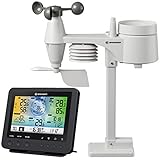 Bresser Wetterstation Funk 5-in-1 schwarz, mit WLAN & Farb-Display, Außensensor...