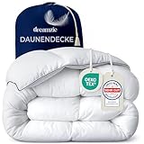 Dreamzie Daunendecke 155x200 Daunen Bettdecke - Warm Winterdecke Daunendecke...