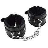 Bequem Fesseln Plüsch + Pu Armband Wrist Handschellen Bondage Gürtel...