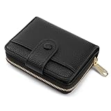 ANYWN Geldbörse Damen klein aus Weichem Leder, Kleines Portemonnaie Damen, Mini...