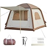 Aufblasbares Campingzelt Hüttenzelt, 2-4 Personen Glamping Zelte...