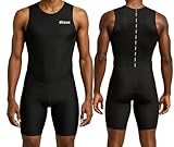 Wixen Herren Performance Triathlon-Anzug, ärmellos, Tri-Anzug, gepolstert,...