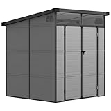 Outsunny Gerätehaus Kunststoff 3,24m³ 190x191x215cm Geräteschuppen mit...