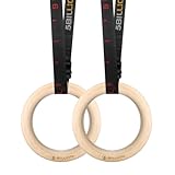 5BILLION Turnringe Holz Gymnastikringe Ringe Turnen für Fitness mit Hochfeste...