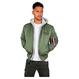Alpha Industries Herren MA-1 D-Tec Bomberjacke, Grün (Sage-Green 01), X-Large