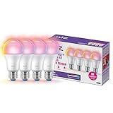 WiZ Smart LED A60-Lampe, Color und Tunable White, E27-Sockel, 60W, 806 Lumen,...