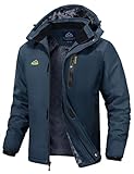 Rdruko Skijacke Herren Winterjacke Snowboardjacke Warme Fleece GefüTtert Winter...