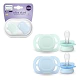 Philips AVENT Ultra Start Schnuller, kiefergerecht geformter Schnuller für...