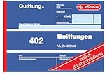 Herlitz Quittungsblock 402, selbstdurchschreibend, A6 quer, 2 x 40 Blatt,...