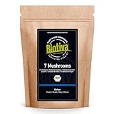 7 Mushrooms Pulver Bio 150g - Pilz-Pulver mit Cordyceps Shiitake Reishi Chaga...