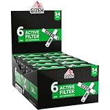 GIZEH BLACK Active Filter Aktivkohlefilter slim 6 mm Durchmesser Gizeh Filter...