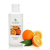 SCHUPP Massage-Öl Orange, 200ml - Massageöl für gute Gleitfähigkeit -...