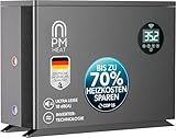 poolomio® Wärmepumpe Pool 50-80 m³ | Effiziente Full Inverter Wärmepumpe...