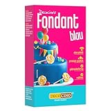 DECOCINO Fondant Blau – 250 g – ideal zum Verzieren von Kuchen, Torten,...