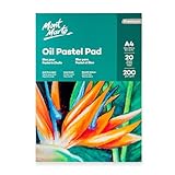 Mont Marte Pastellpapier A4 – Premium Öl-Pastellblock – 20 Blätter –...