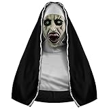 Halloween Maske, The Nonne Maske, Horror Halloween Masken Totenkopf Maske Latex...