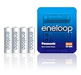 Panasonic eneloop, Ready-to-Use Ni-MH Akku, AA Mignon, 4er Pack, Storage Case,...