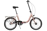 Generisch 20 Zoll Faltrad – Leichtes Alu-Klapprad mit 3 Gang Nabenschaltung...