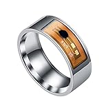 ROMIDA Ring Herren Damen Ringe Intelligenter NFC-Telefon-Tag-Ring intelligenter...