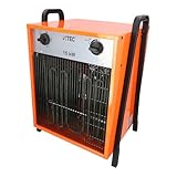 BTEC Heizlüfter 15000 Watt - Elektroheizer - 3 Heizstufen - Frostwächter -...